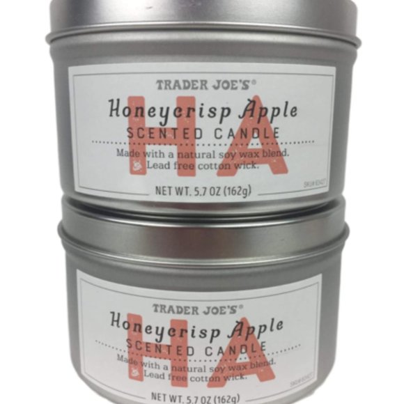 Set of 2 Trader Joe’s Scented Candle Honeycrisp Apple NEW Fall 2025 - Picture 1 of 4